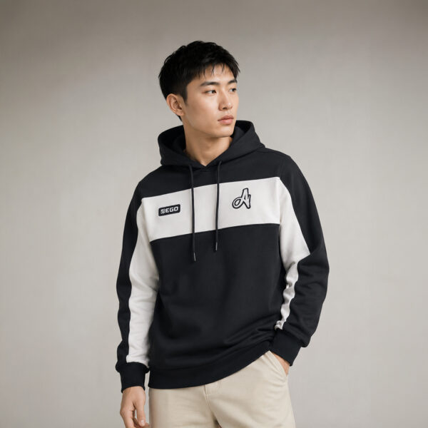 AE402 PULL OVER HOODIES BLACK