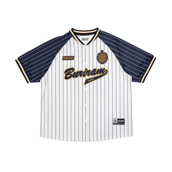 Second image of EA25100 เสื้อทรงเบสบอล EGOxBRUTD แบบที่ 1 สีขาว/กรม