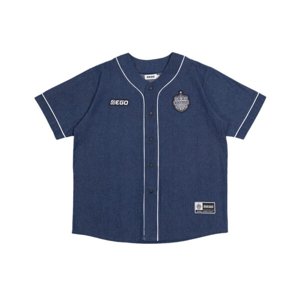 Second image of EA25101 เสื้อทรงเบสบอล EGOxBRUTD แบบที่ 2 สียีนส์