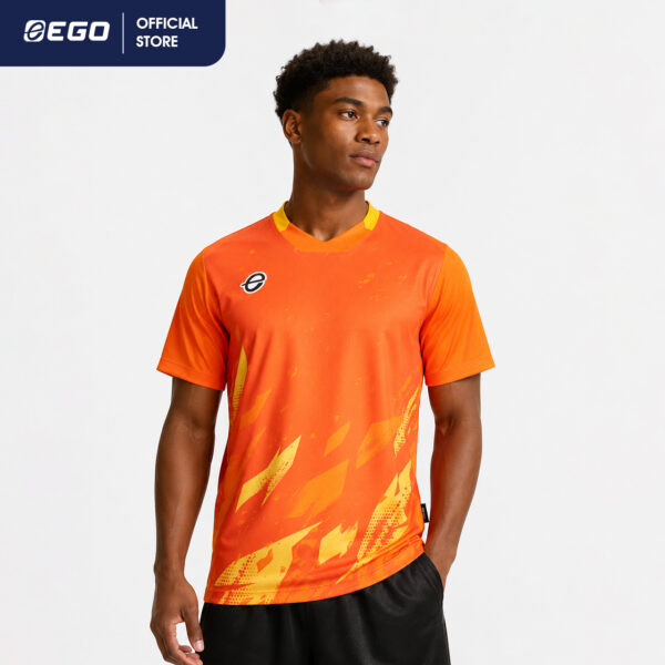 EG5177 เสื้อฟุตบอลวีพิมพ์ลาย TERRA (เทอร่า) (EGO SPORT)