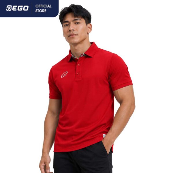 EG6183(SS-XL) เสื้อโปโลแขนสั้น ตกแต่งฐานปกลายม้าลาย Zebra Collection